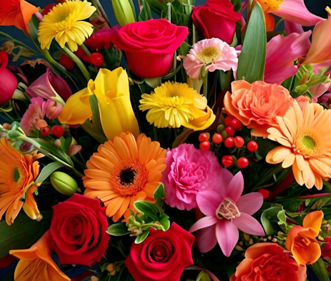 Flowers (फूल) - marigold, rose, or jasmine