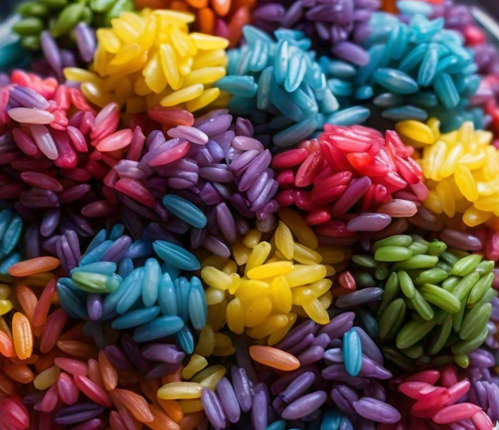Coloured Rice (चावल)